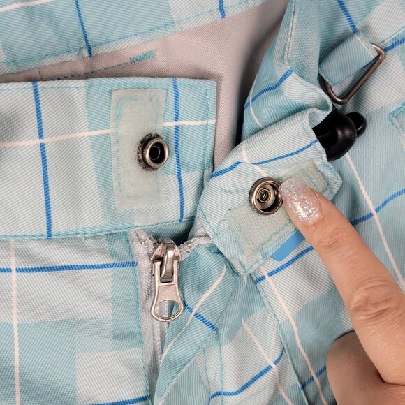 Morrow Women’s Small Blue Plaid Ski Snowboard Snow Pants‎ Outdoor - Picture 5 of 12